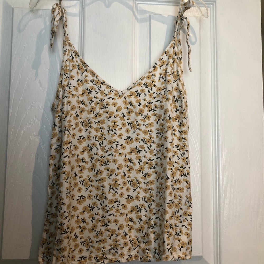 Abercrombie & Fitch Yellow Floral Camisole
